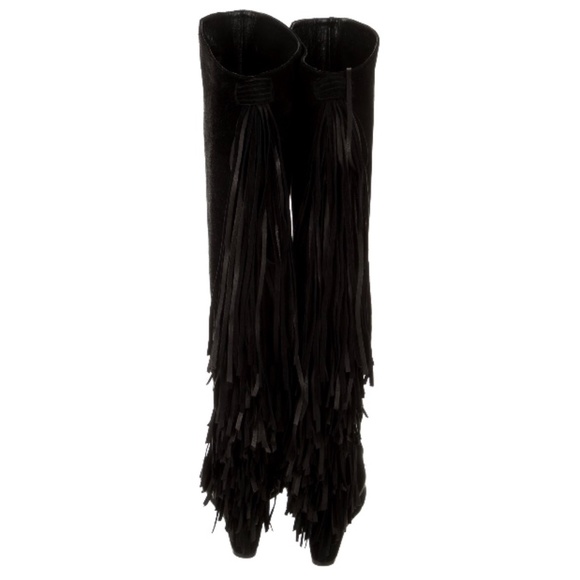Louboutin Pouliche Suede Fringe boots - Picture 4 of 9